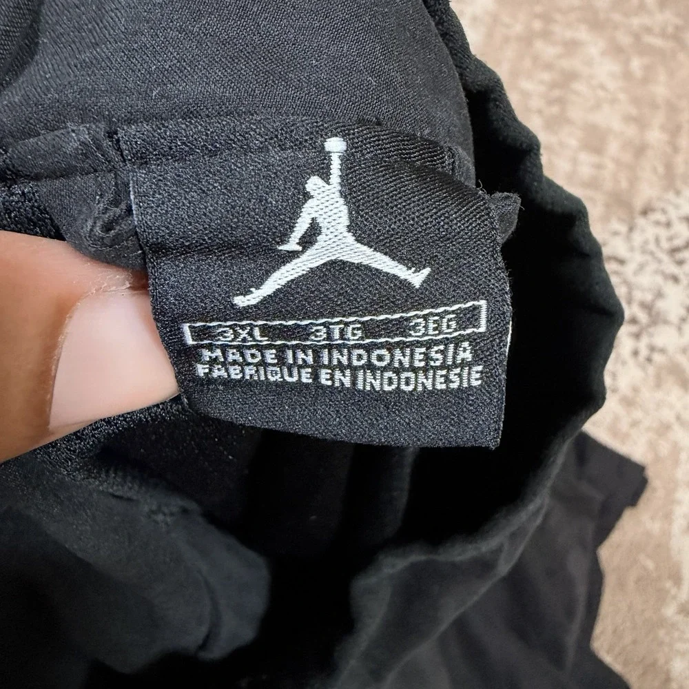 Jordan AF1 Full Zip Windbreaker Jacket‎ Mens 3XL Black Jumpman Long Sleeve